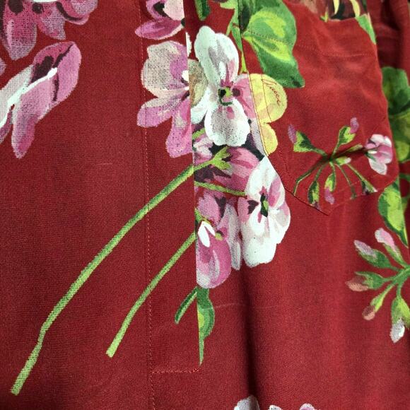 Gucci Blooms Silk Burgundy Floral Button-Up Blouse IT 40 / US Small - Picture 8 of 8